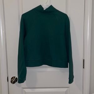 Green Cropped Turtle Neck